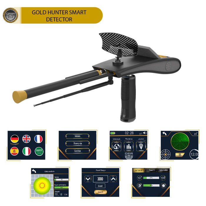 GER Detect Gold Hunter Smart Long Range Metal Detector